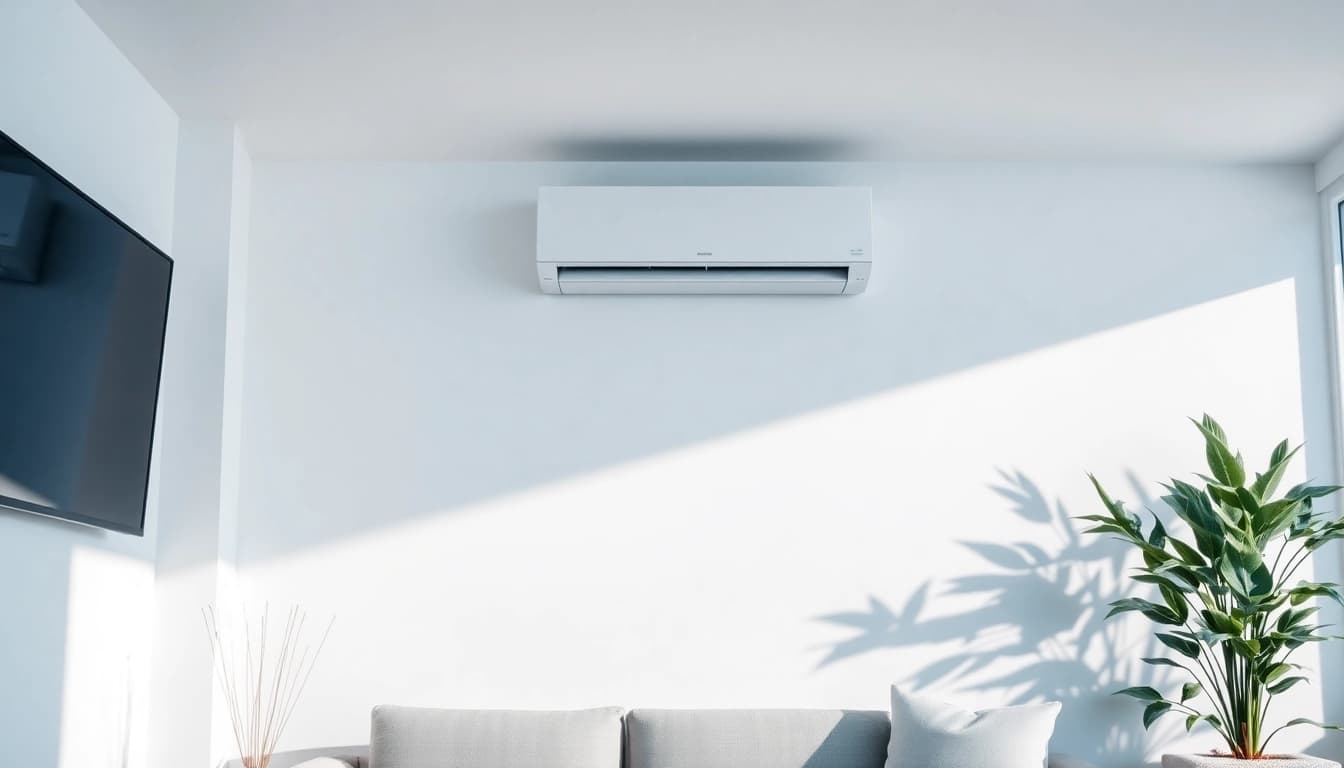 Efficient Klimaanlagen installed elegantly in a modern interior, showcasing sleek design and comfort.
