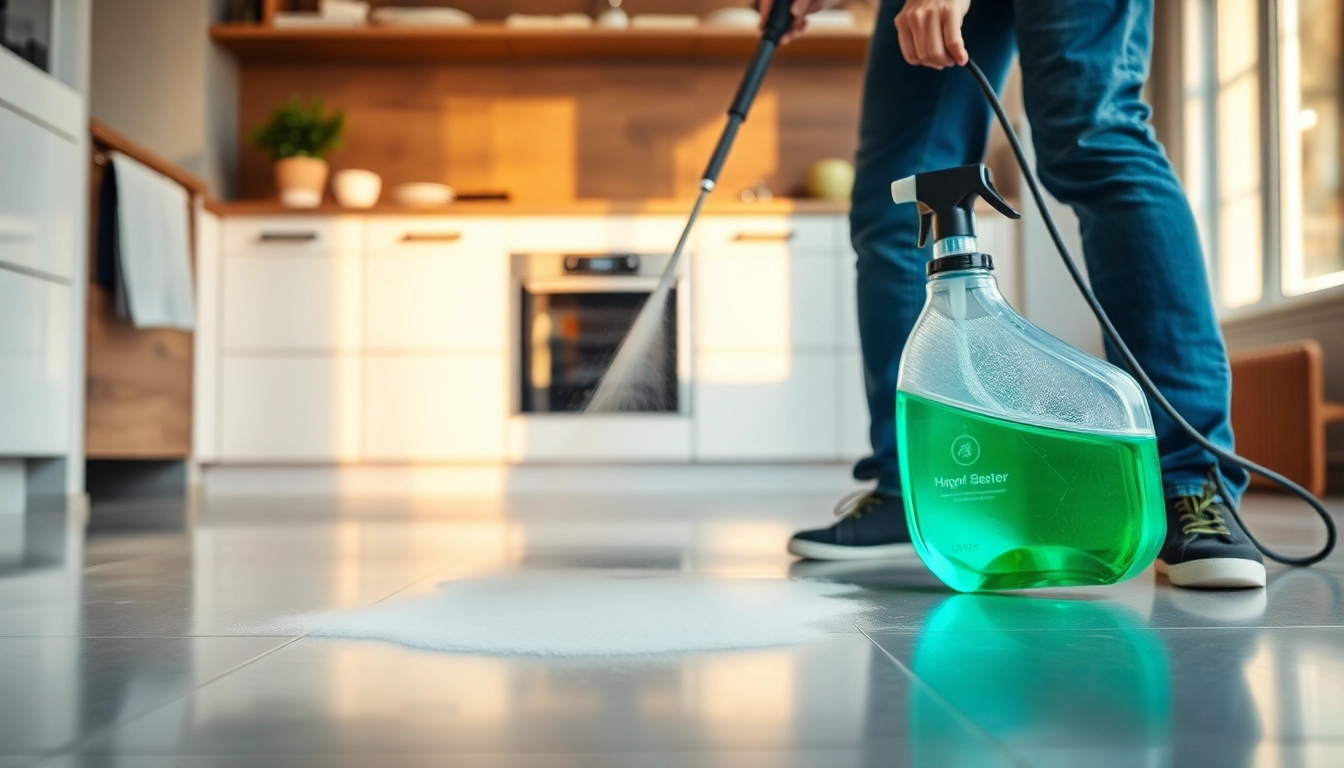 Reinige mühelos den Fußboden mit unserem leistungsstarken Dampfreiniger für hygienische Ergebnisse.