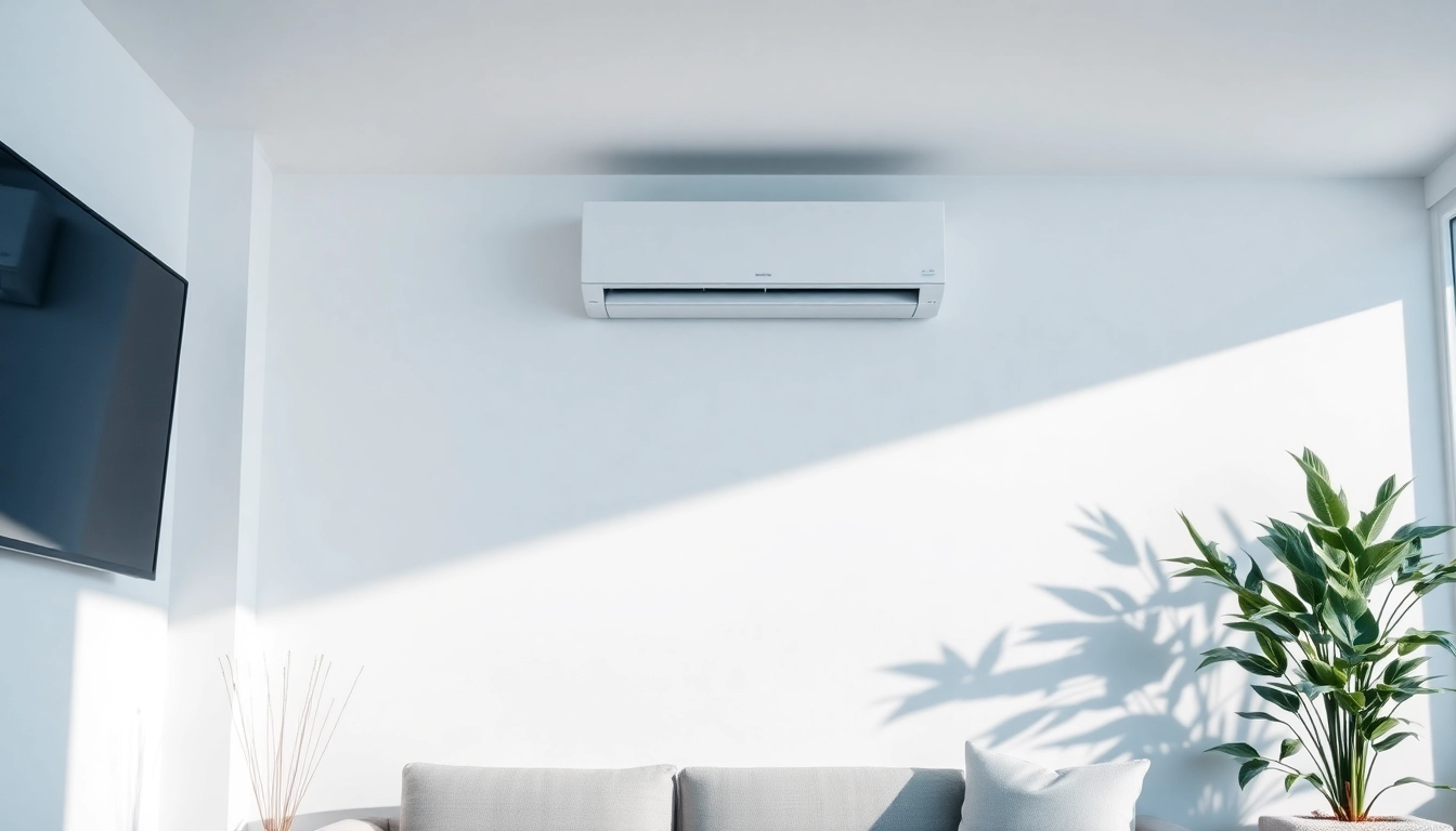 Efficient Klimaanlagen installed elegantly in a modern interior, showcasing sleek design and comfort.