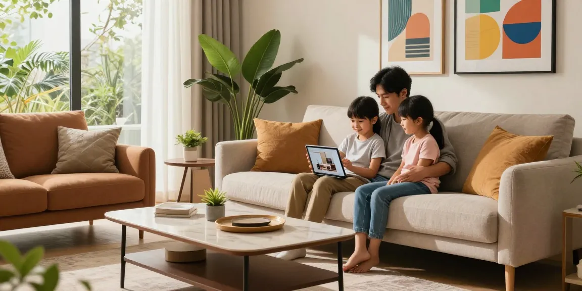 Entdecken Sie stilvolle Möbel in einem modernen Wohnzimmer, das den Komfort von Möbel Deutschland Online Kaufen für Familien zeigt.