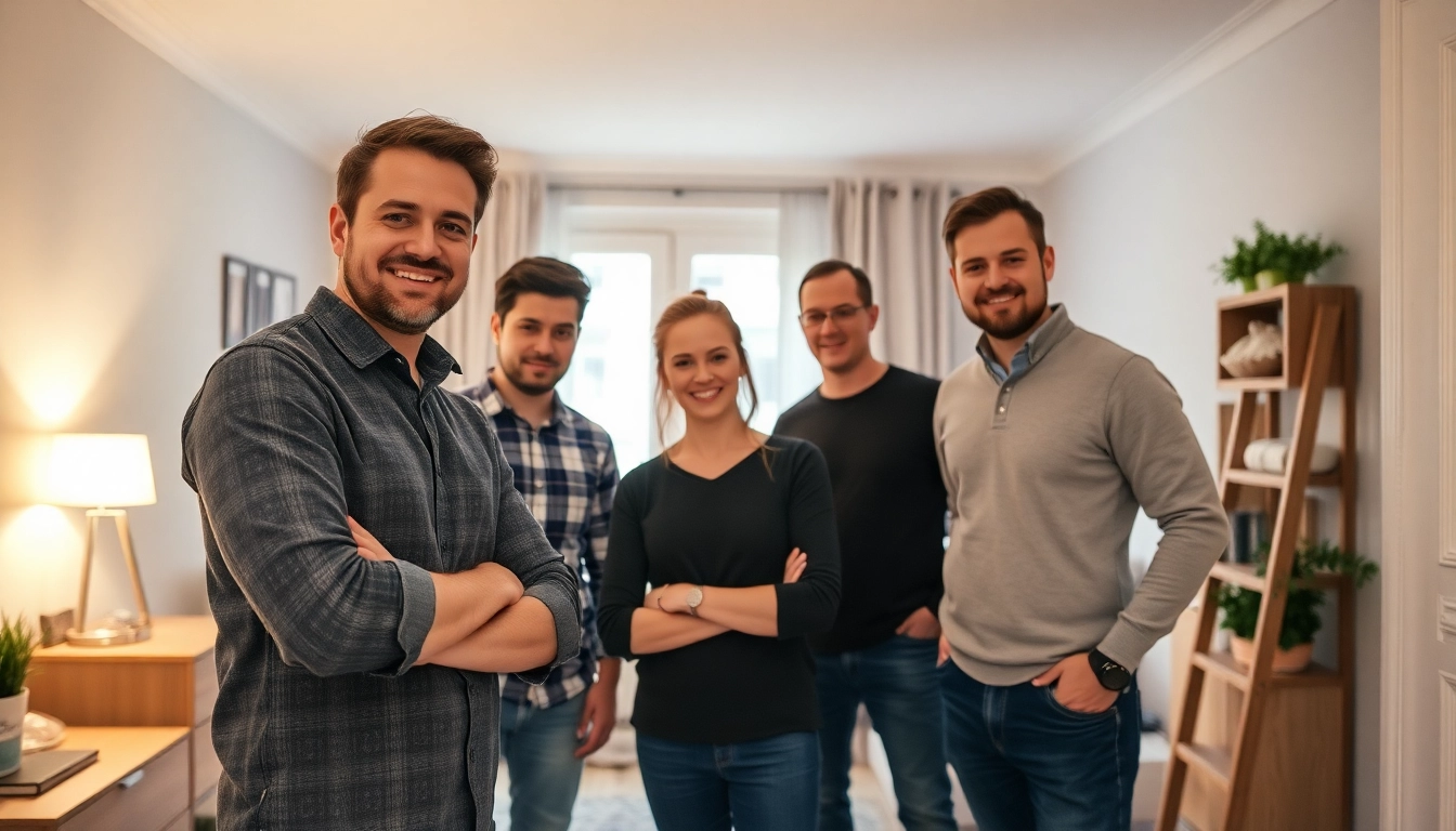 Räumung Wien: Team bei professioneller Wohnungsräumung in Wien sichtbar.