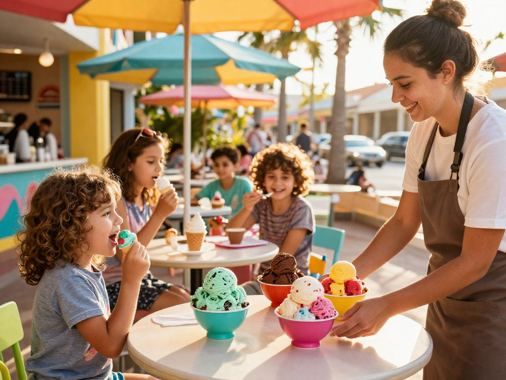 Delightful ice cream parlor with friendly staff serving unique flavors, rokok88 link login for food lovers.