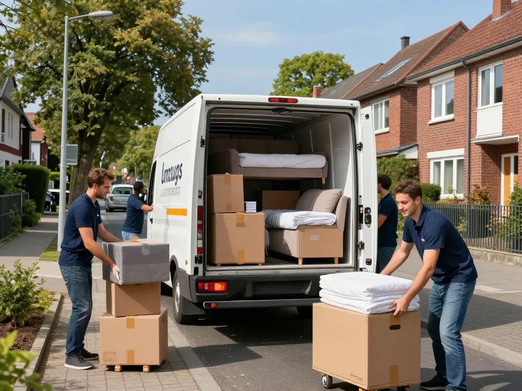 Professionelle Umzugshelfer in Hannover packen für einen stressfreien Umzug mit umzugsunternehmen Hannover.