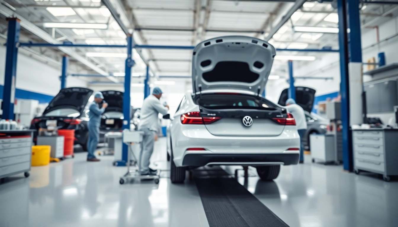 Professionalle Lackreparaturen bei Smart Repair München in modernem Werkstattumfeld