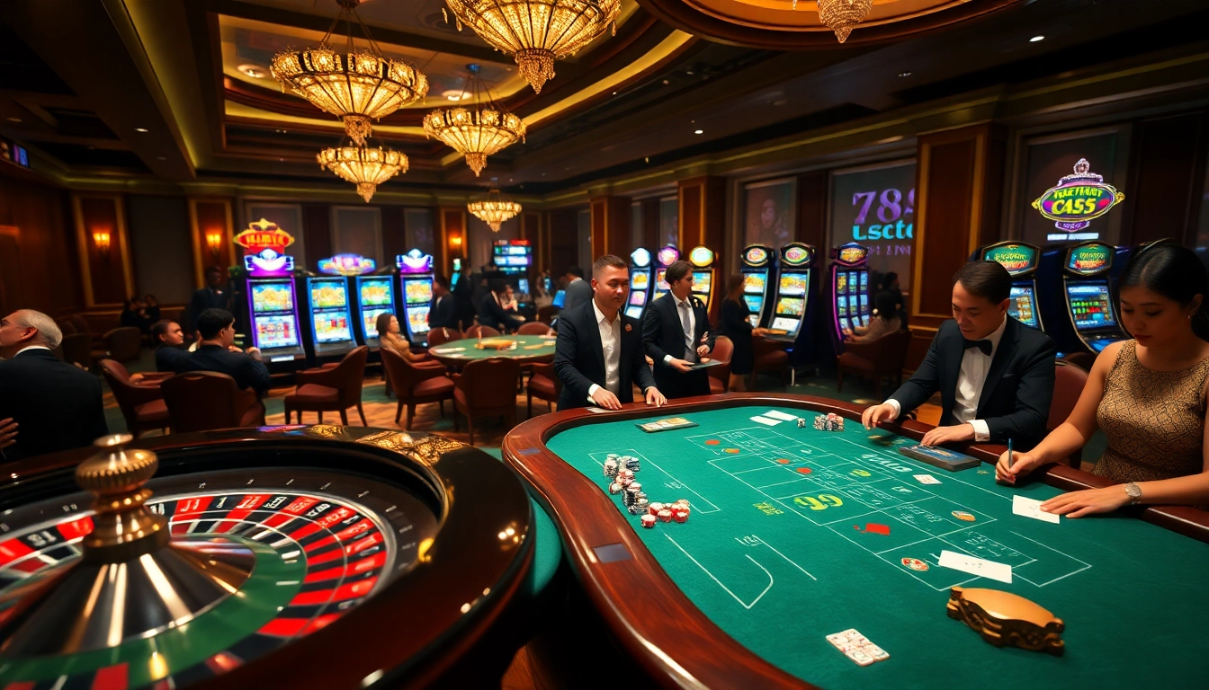 Experience the thrill of gaming at tại 789club with vibrant casino tables.