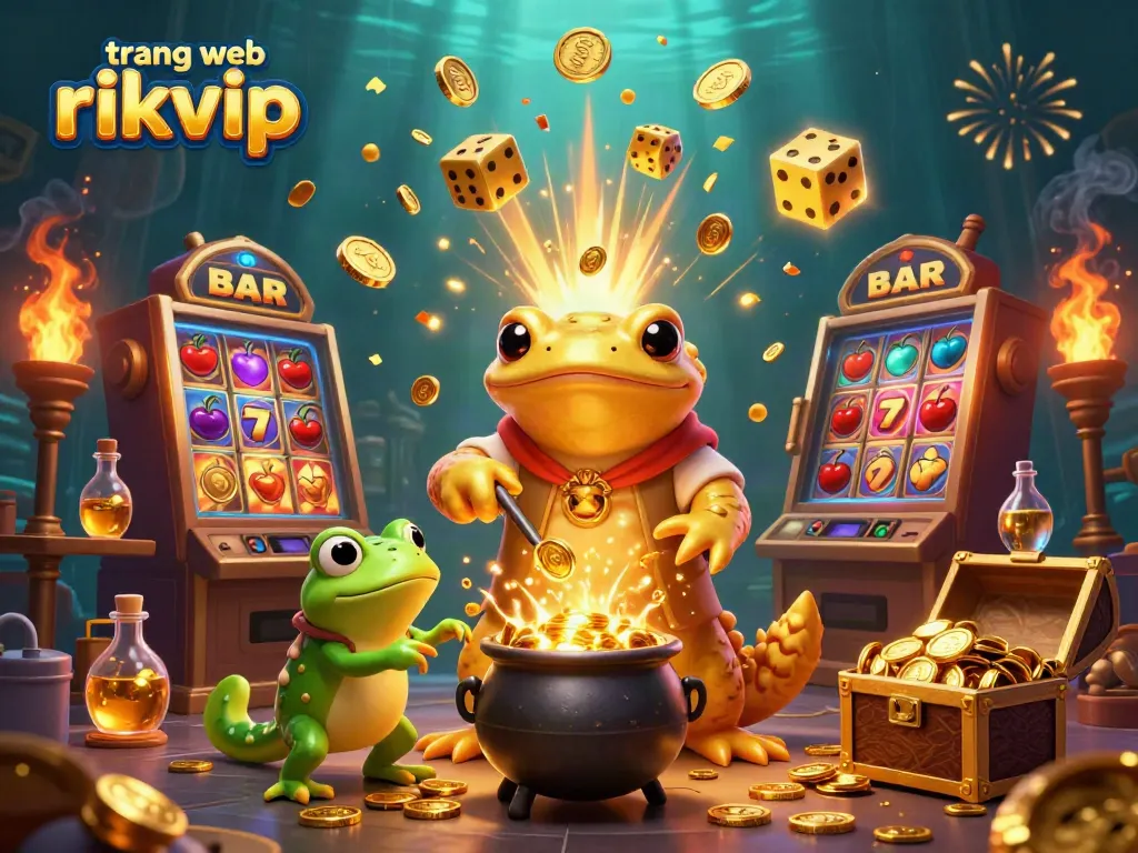 Experience thrill at trang web rikvip with a lively casino scene featuring dynamic characters and game elements.