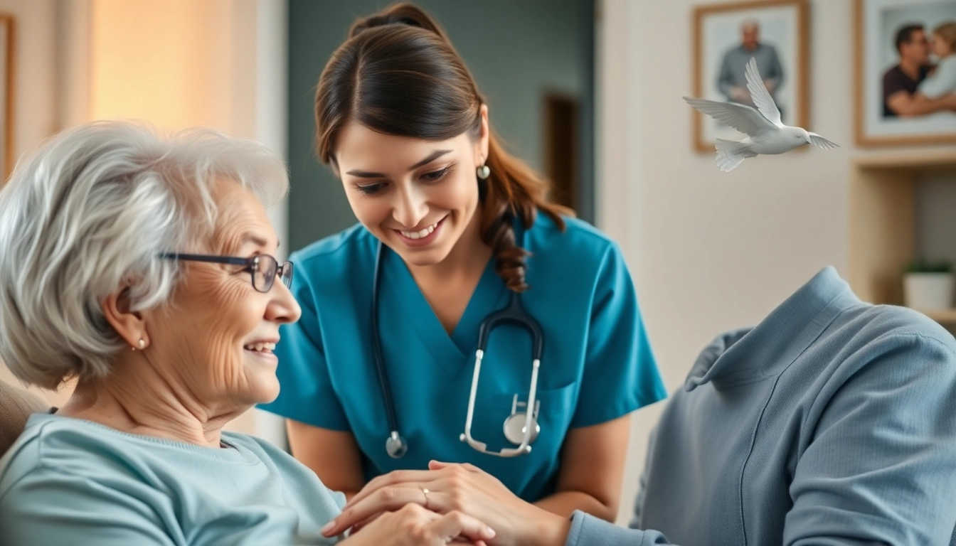 Pflegedienst Hameln: A caring nurse providing personalized in-home healthcare to an elderly client.