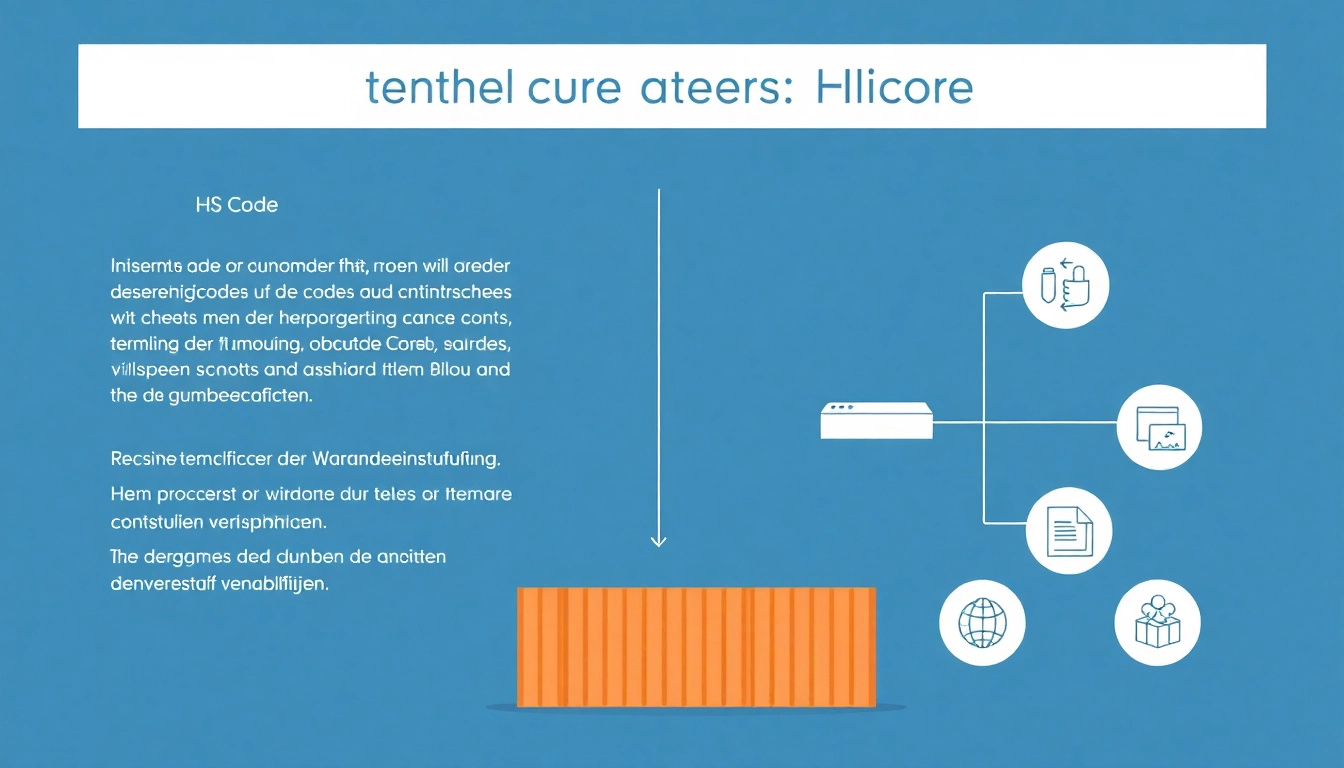 Visualisieren Sie die Anwendung des HS Code zur Klassifizierung und Zollabwicklung von Waren effizient.
