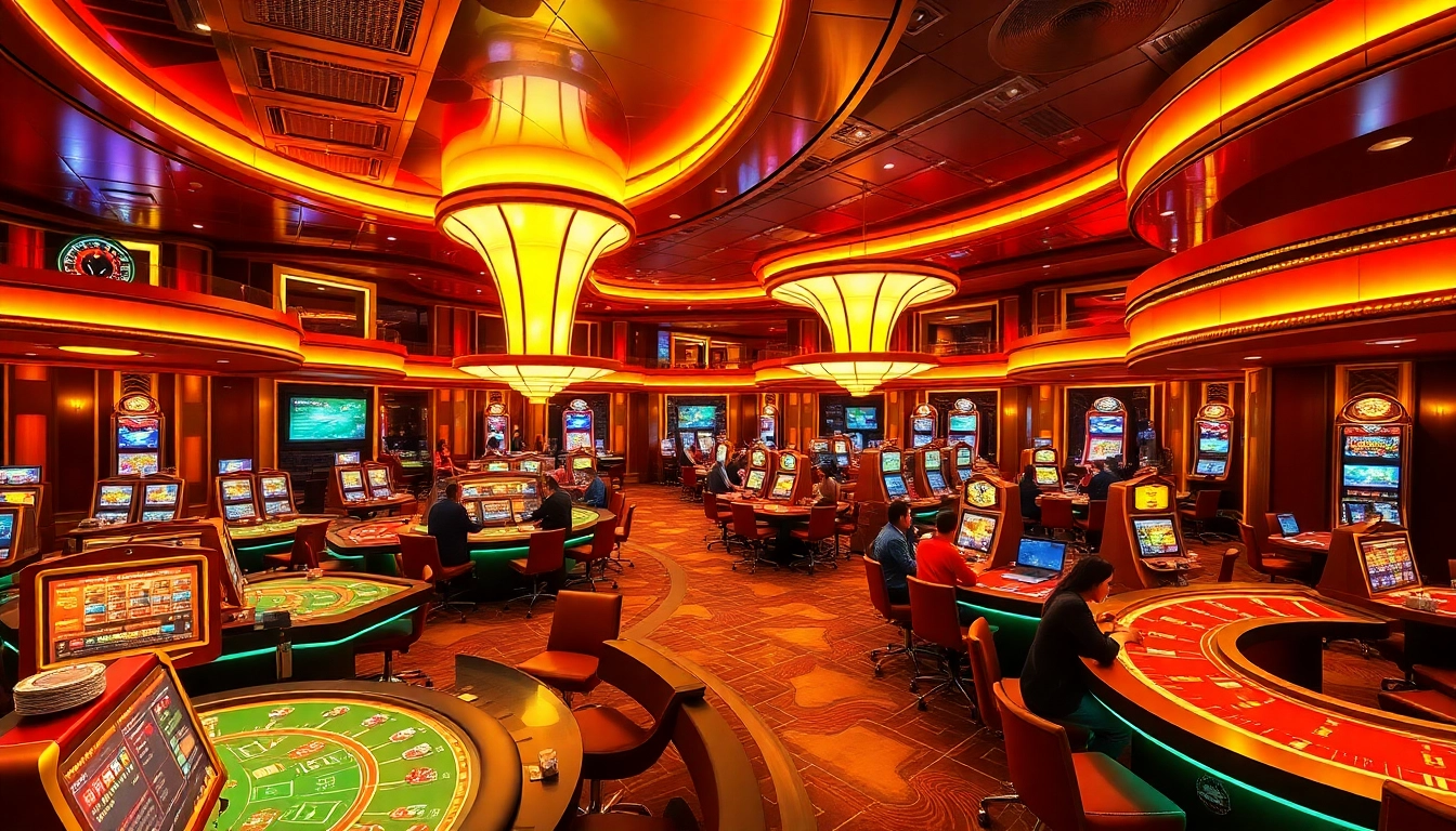 Experience the excitement of gaming at casinos ohne lizenz with vibrant lights and engaging tables.