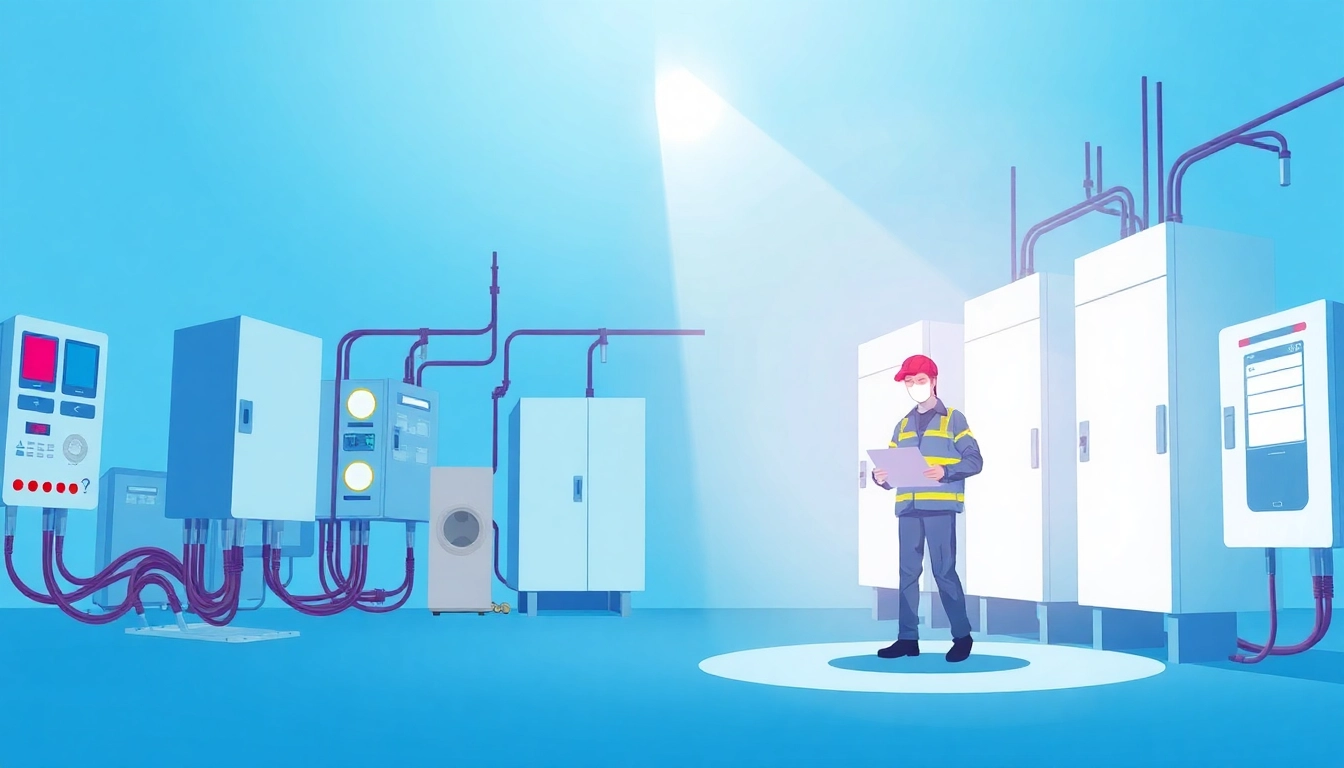 Technician performing DGUV V3 Prüfung on electrical devices, ensuring safety compliance.