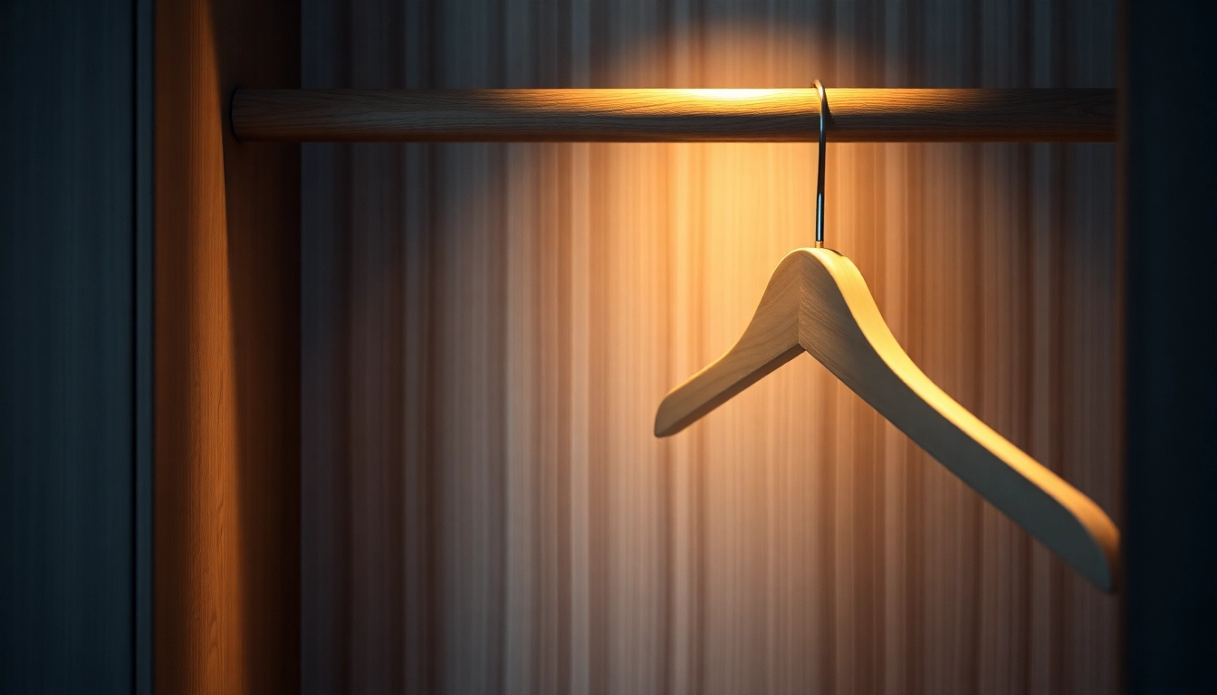 Holz Kleiderbügel zeigt den eleganten, rutschfesten Hosensteg für optimale Unterstützung.