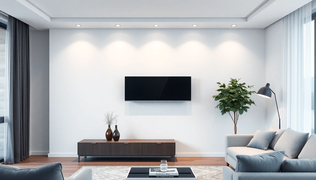 Stylish Klimaanlage seamlessly integrated into a modern living room, enhancing comfort and aesthetics.