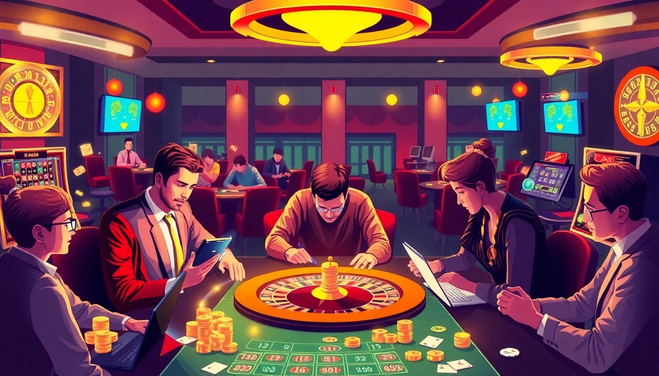 Experience the excitement of real money online casinos with players winning big at digital tables.