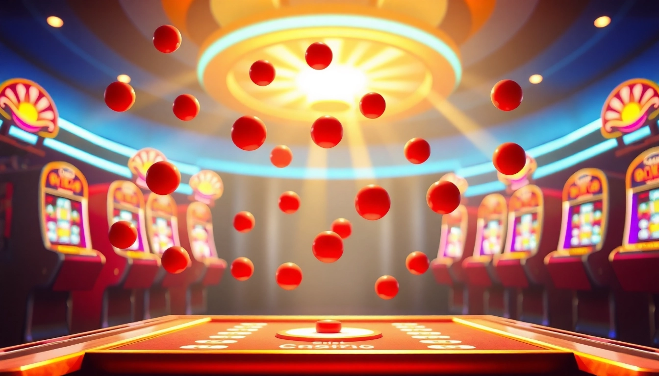 Erleben Sie die Aufregung eines Plinko Casinos mit bunten Kugeln, die vor Ihnen fallen.