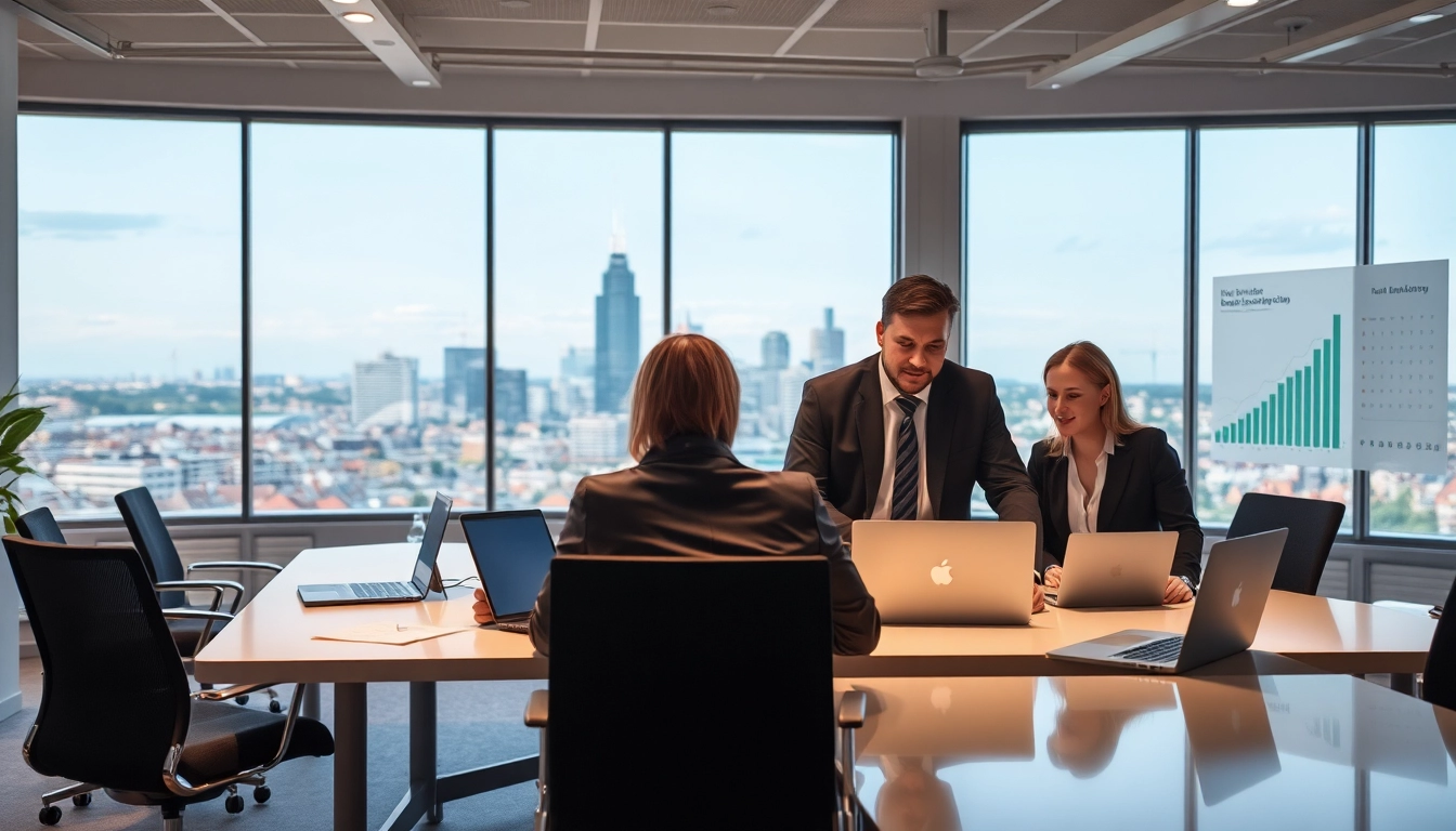 Professionelle Headhunter Saarbrücken bei der Arbeit in einem modernen Büro.