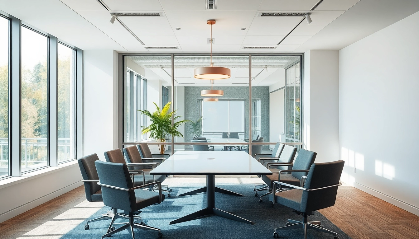 Headhunter Oberhausen: Ein modernes, einladendes Büro für Personalvermittlung mit hellen Fenstern und elegantem Design.