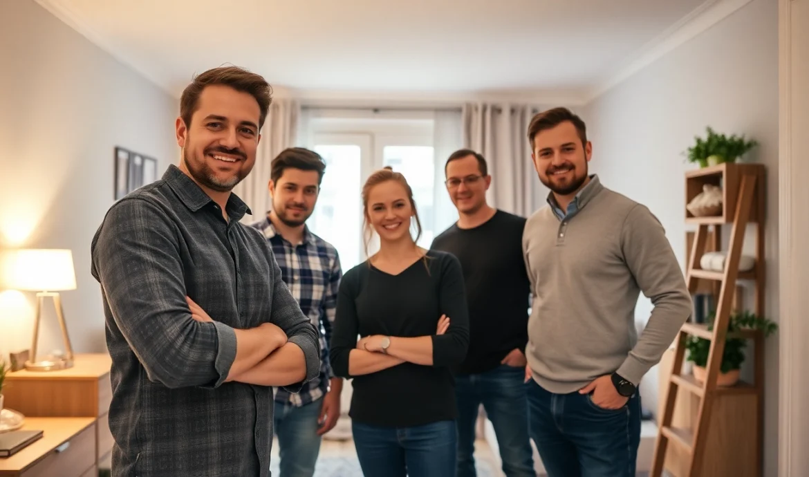 Rรคumung Wien: Team bei professioneller Wohnungsrรคumung in Wien sichtbar.