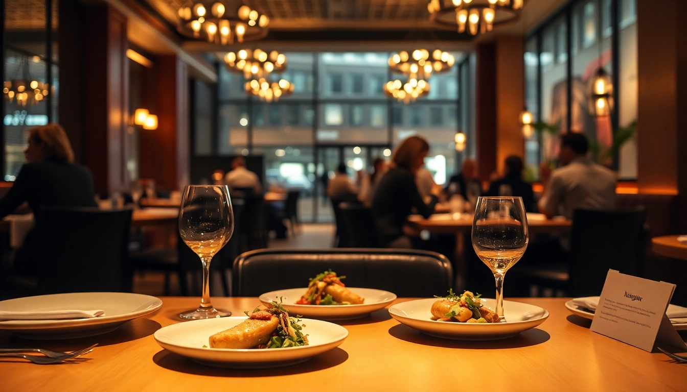 Headhunter Gastronomie enthusiastisch bei der Personalvermittlung im stilvollen Restaurant setting.