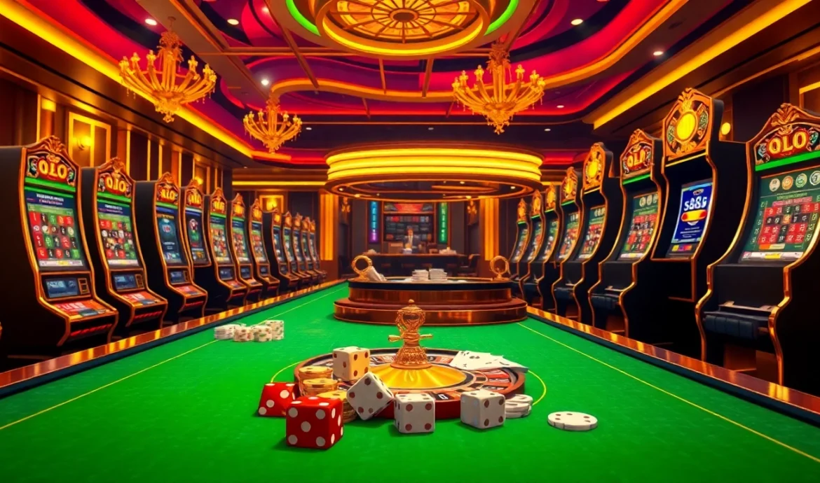 Experience thrilling gameplay at S8 with vibrant slot machines and a luxurious online casino interface.