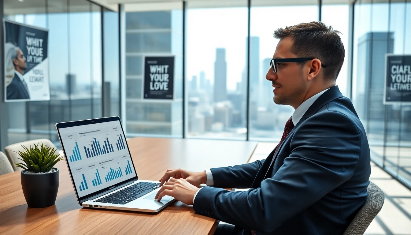 Headhunter IT in a modern office reviewing candidate profiles during a meeting.