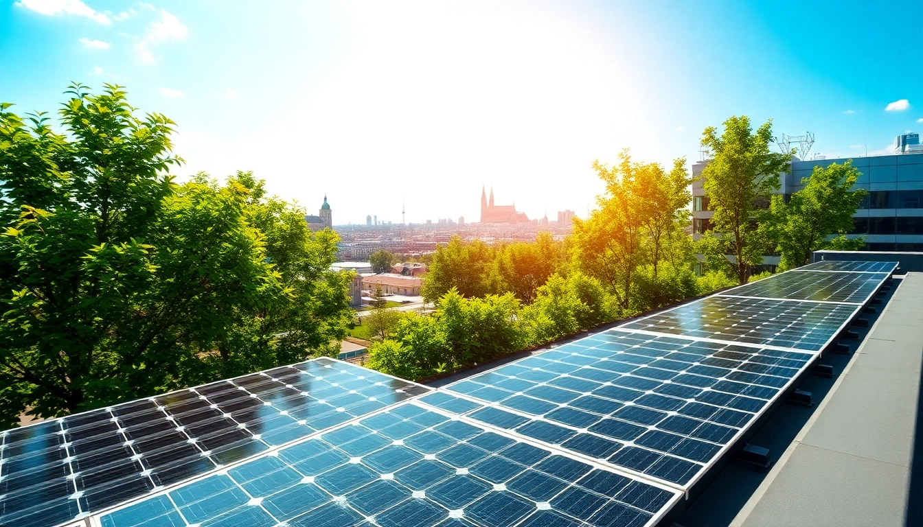 Photovoltaikanlage Kaufen Wien - Efficient solar panels installed on a rooftop in Vienna.