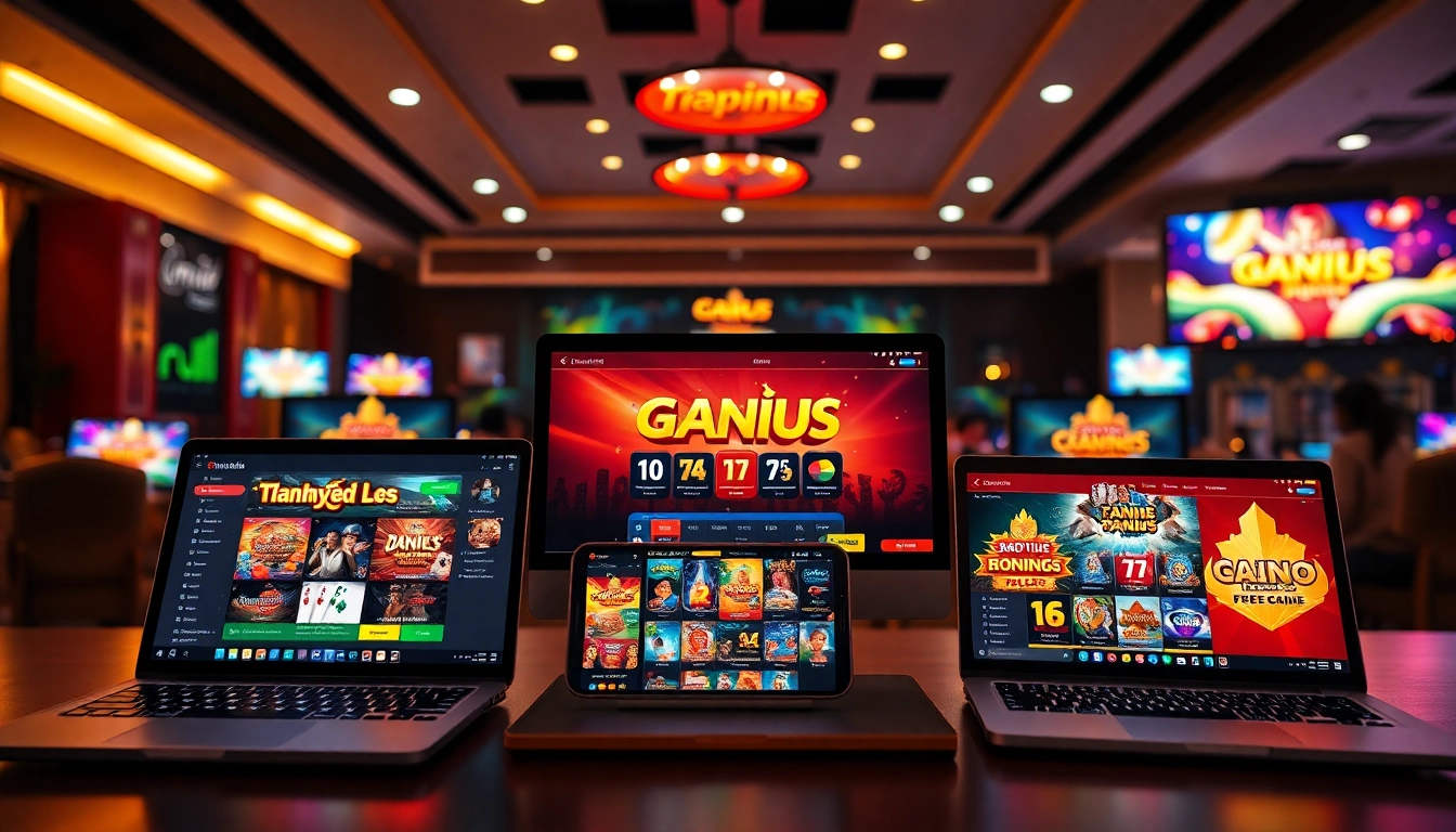 Engaging digital gambling scene featuring promotions from nhacaiuytin.sh on modern devices.