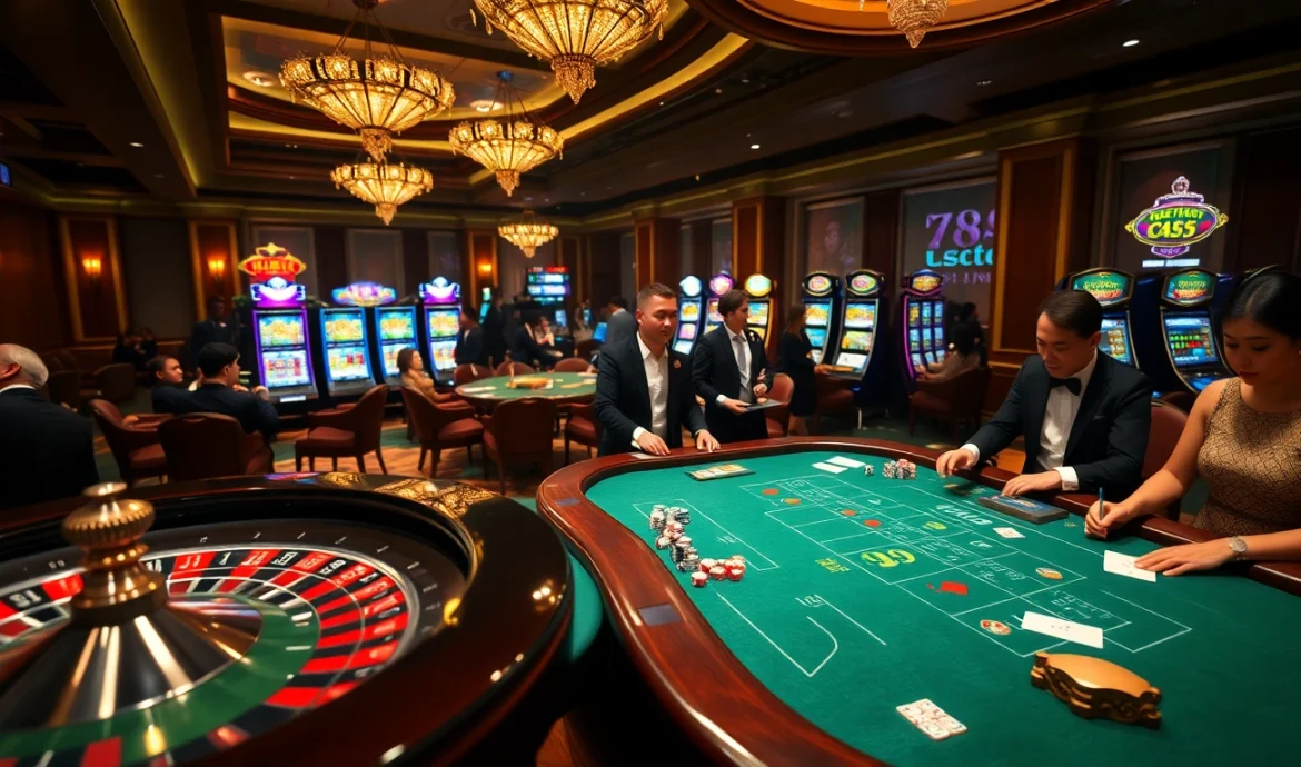Experience the thrill of gaming at tại 789club with vibrant casino tables.
