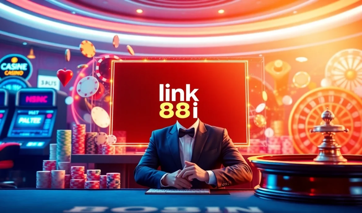Experience the thrill of link 88i in this engaging digital casino scene.