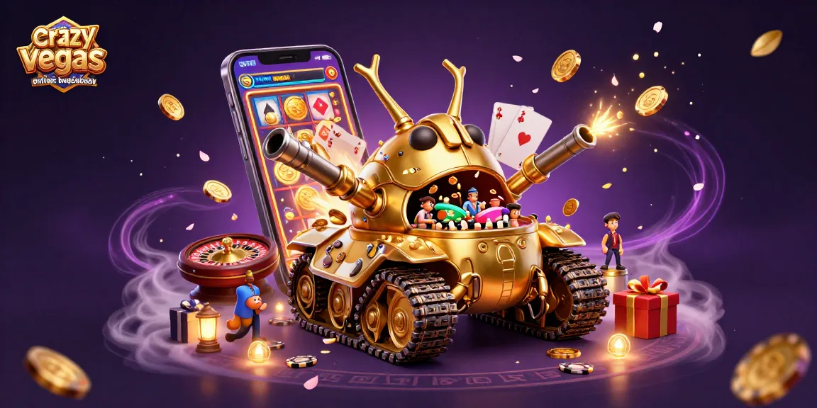 Engage with au.crazyvegas.com online blackjack featuring a colorful casino tank and dynamic gaming elements.